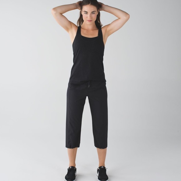 EUC Lululemon Athletica Black Step Lively Crop Pants - Picture 5 of 16